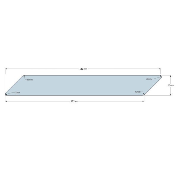 A-Sortierung / Rhombusleiste (45°) 20x140mm Sibirische Lärche
