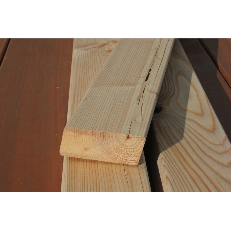 B-Sortierung / Rhombusleiste (15°) 28x68mm Sibirische Lärche