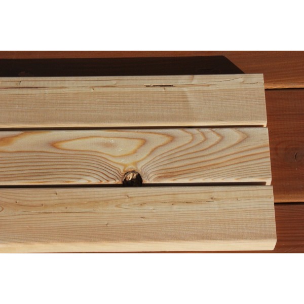 B-Sortierung / Rhombusleiste (15°) 28x68mm Sibirische Lärche