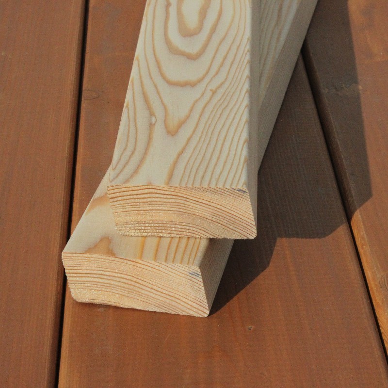 E-Sortierung / Rhombusleiste (15°) 28x68mm Sibirische Lärche