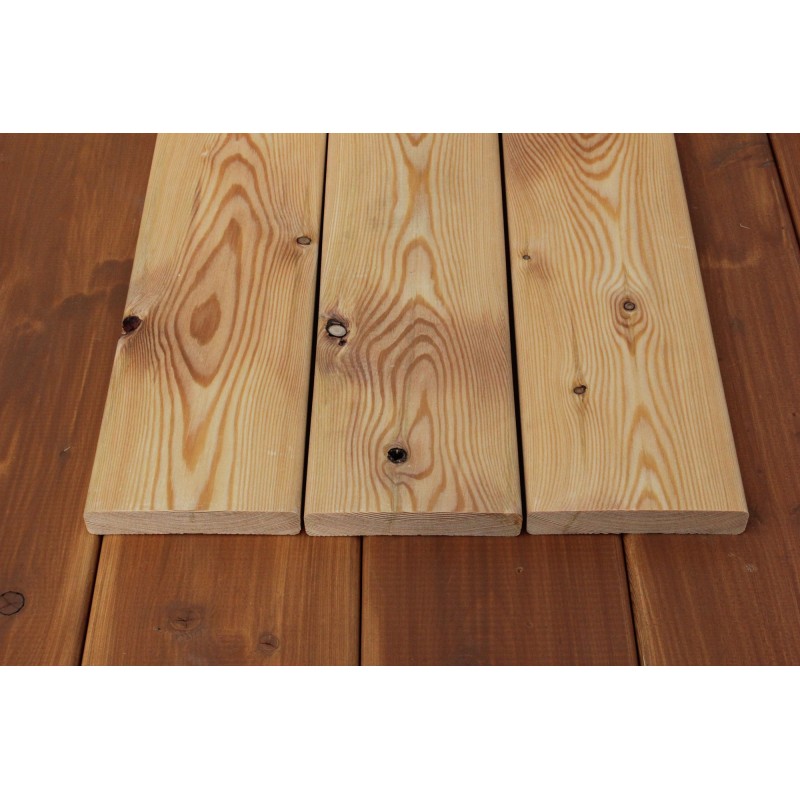 B-Sortierung / Glattkantbretter 21x140mm Sibirische Lärche