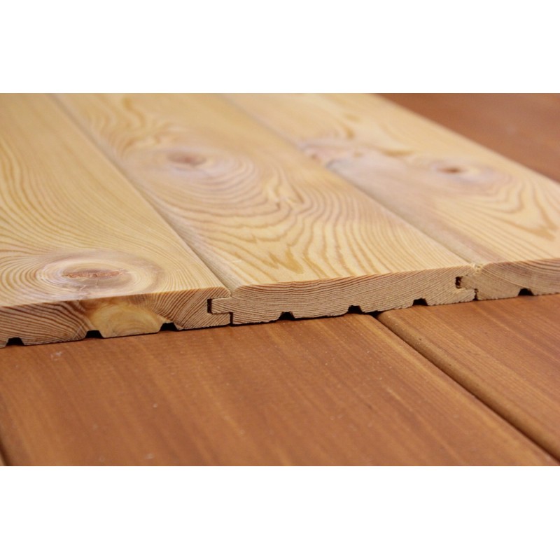 Restposten Profilholz sibirische Lärche 16*93mm larix-sibirica
