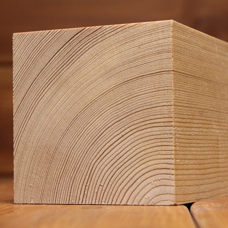 A-Sortierung / Kantholz 70x70mm Sibirische Lärche